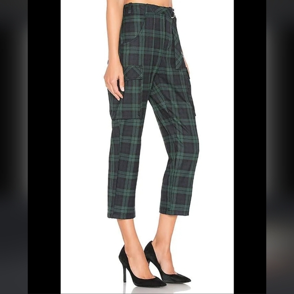 Free People, Relaxed Slim Cargo Pants, in Green Combo, Size 4 - Picture 4 of 14